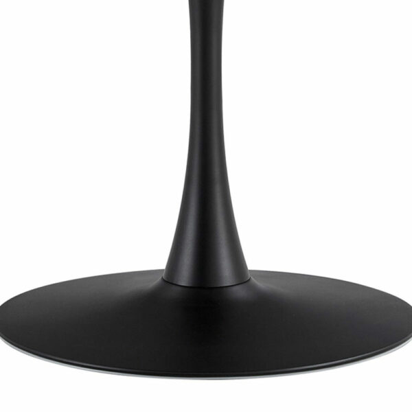 Mesa redonda negra-madera 110cm
