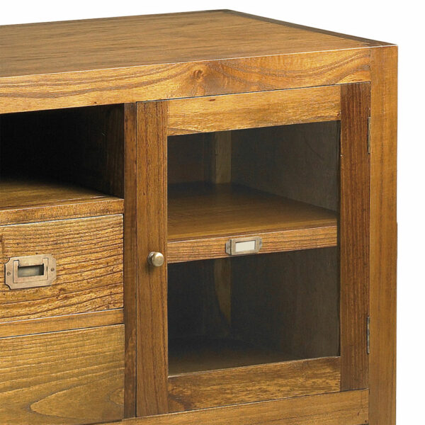 Mueble TV madera Mindi 150x45x60cm